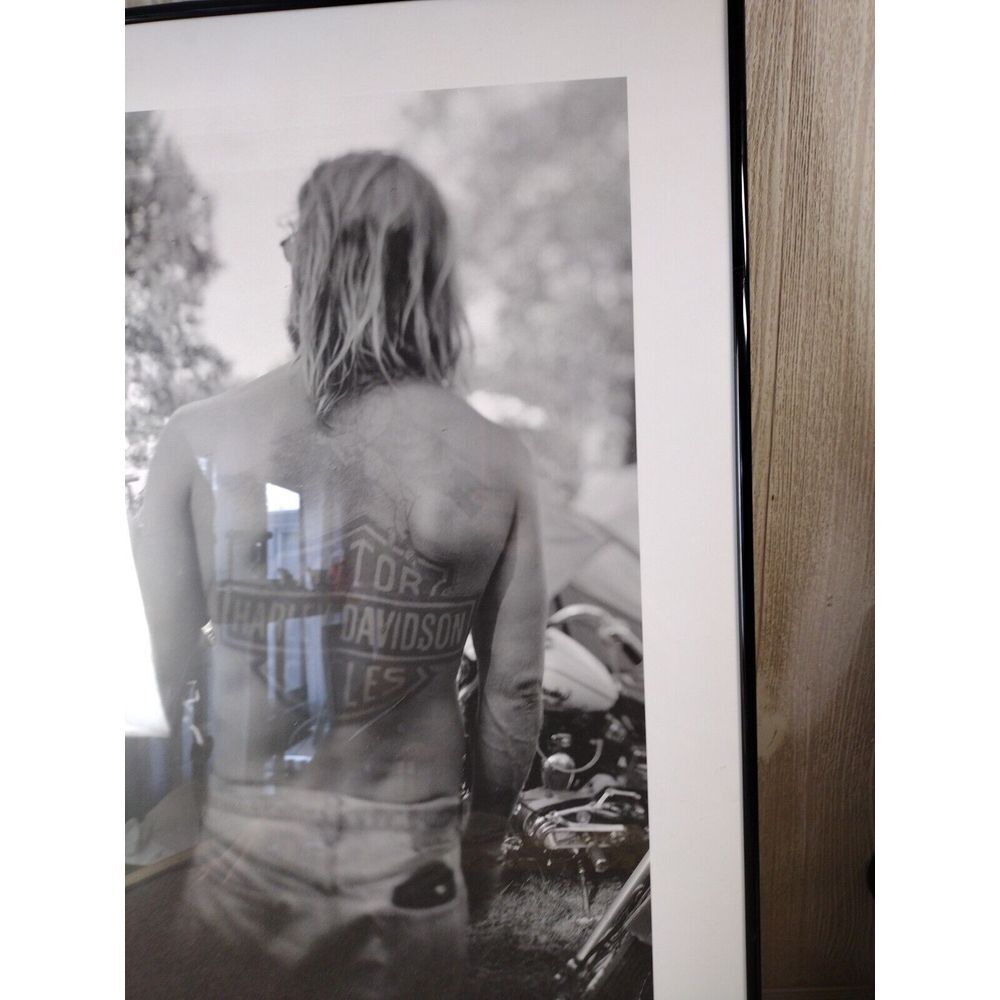 Michael Lichter 1999 "Harley Back Piece"  Poster Print Harley Davidson SIGNED - Picture 10 of 13
